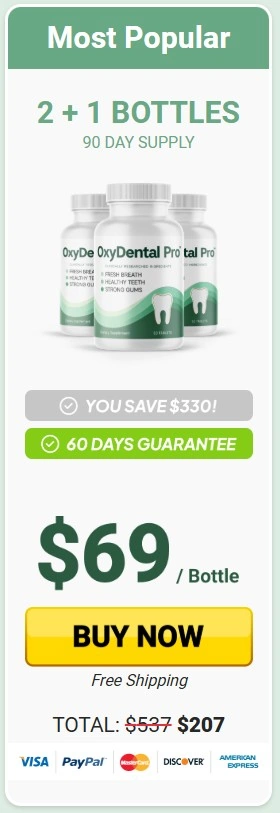 Oxydental Pro 3 bottle Price
